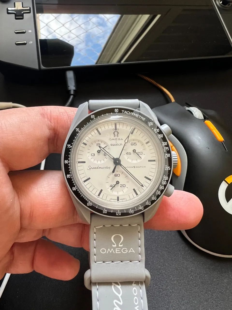 Swatch 「Whi_Mem」 稼働確認済み Omega x Swatch MoonSwatch - Mission to the Moonphase 1965 - NOVO