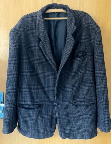 blazer de lã francesa vintage