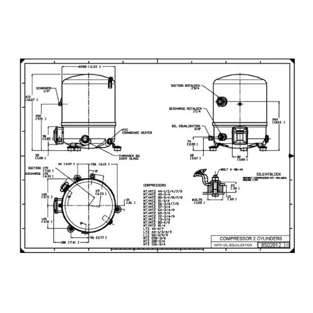 COMPRESSOR MT80HP3CVE