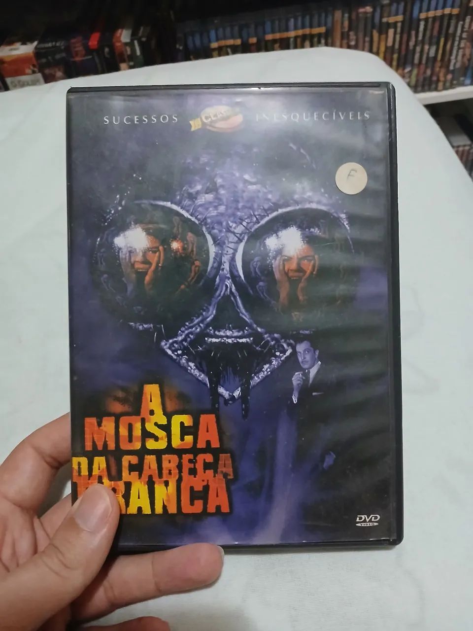 Dvd a mosca de cabeça branca vincent price terror