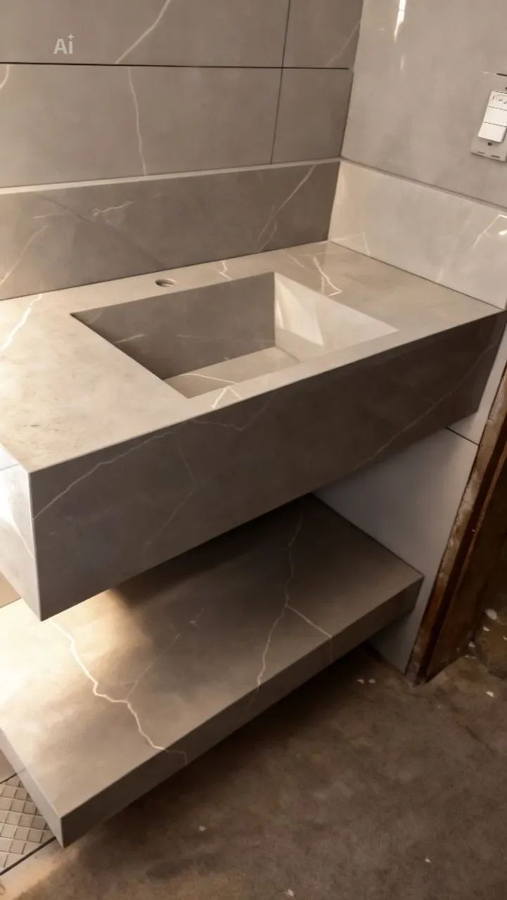 JM porcelanataria, Fabricação De Produtos de porcelanato, nicho cubas escupida ilha  balca