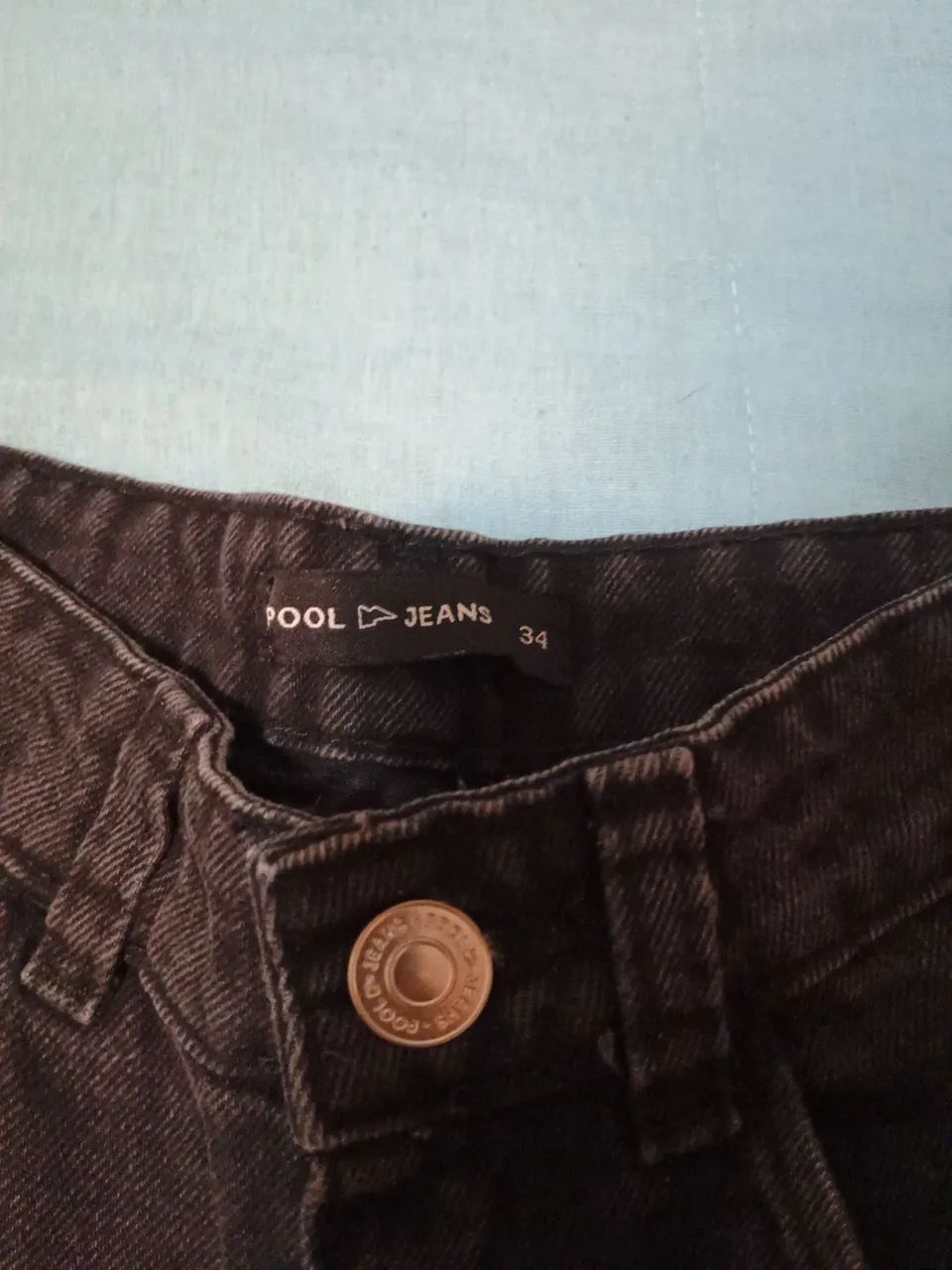 Bermuda jeans (34) usada  - Foto 2