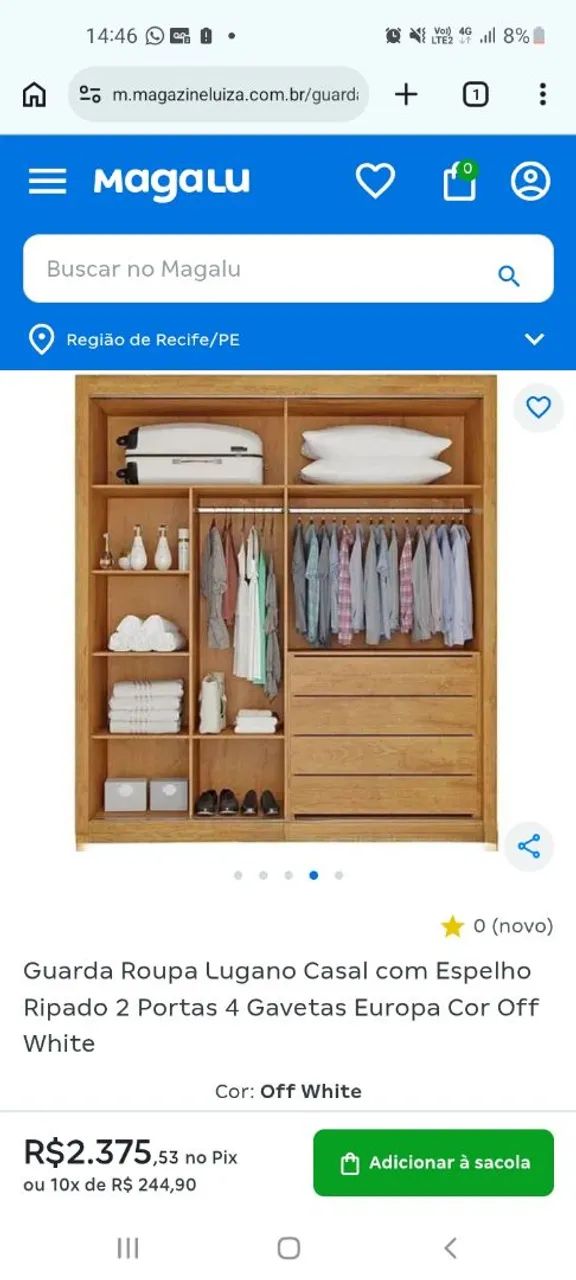 Guarda roupa de casal - Foto 4