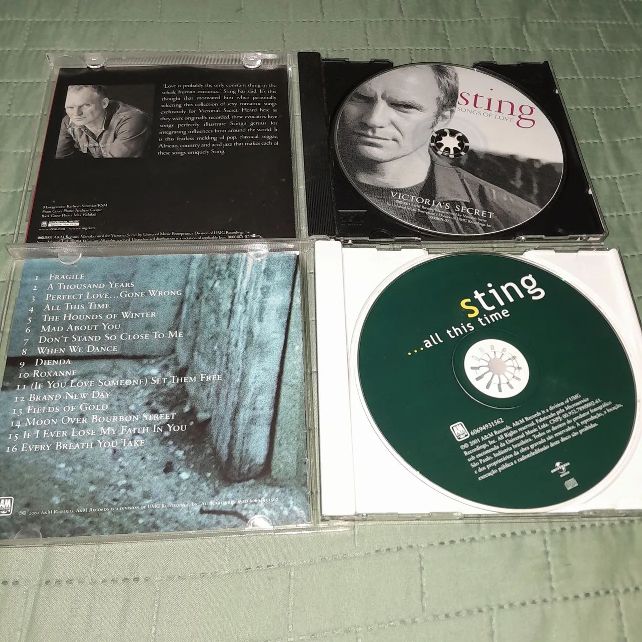 2 Cds sting- songs of love + all this time - Foto 2