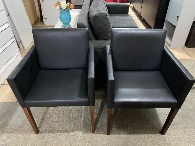 Par de poltronas de courino  - Foto 2