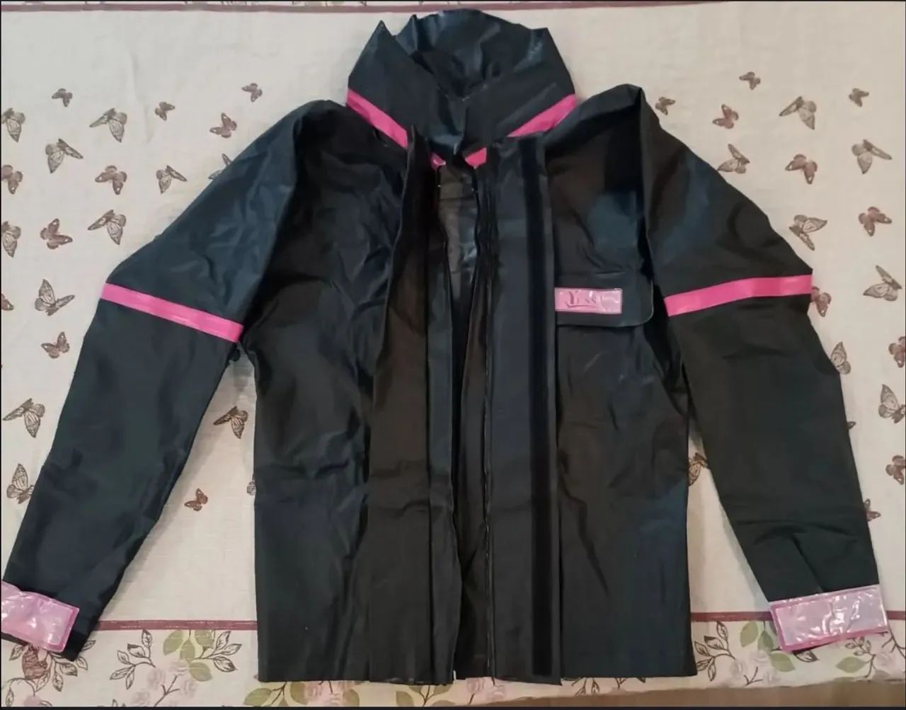 Conjunto Capa e calça de chuva Feminina Yess - Tamanho P - Foto 3