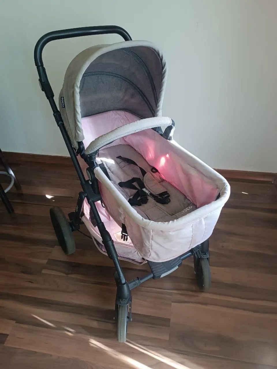 Carrinho de bebê Cosco, trio - Moisés e bebê conforto - Foto 2