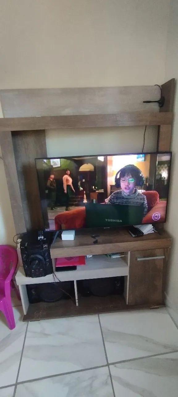 Vendo rack e som bom estado aceito cartão. - Foto 2