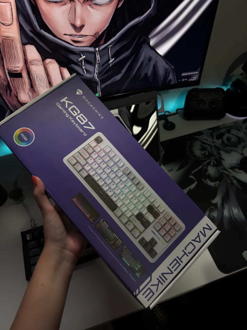 Teclado gamer Machenike K87 - Foto 4