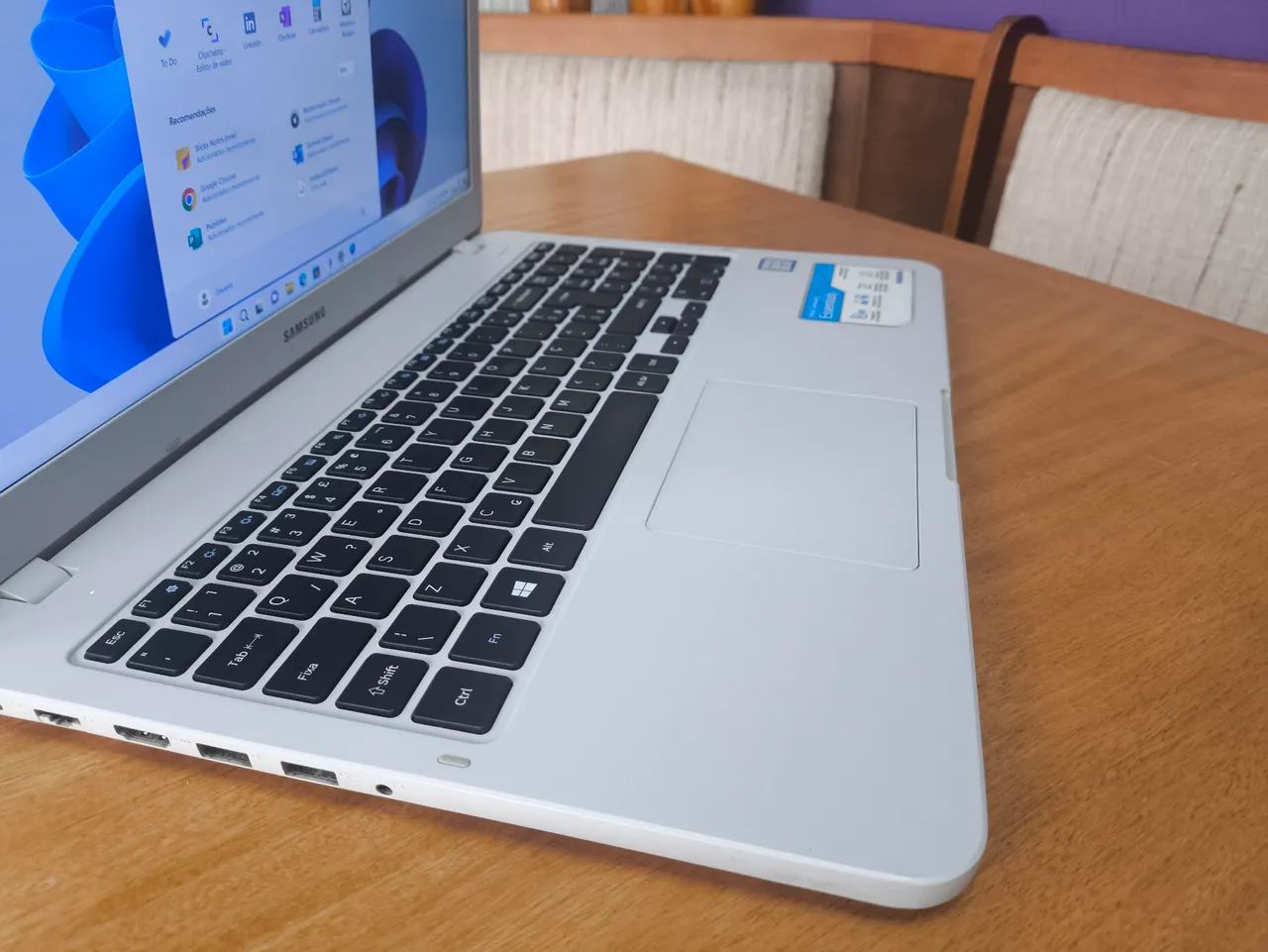 Notebook Samsung i3 (7th), SSD de 120 GB, Windows 11, tela de 15.6 polegadas - Foto 4
