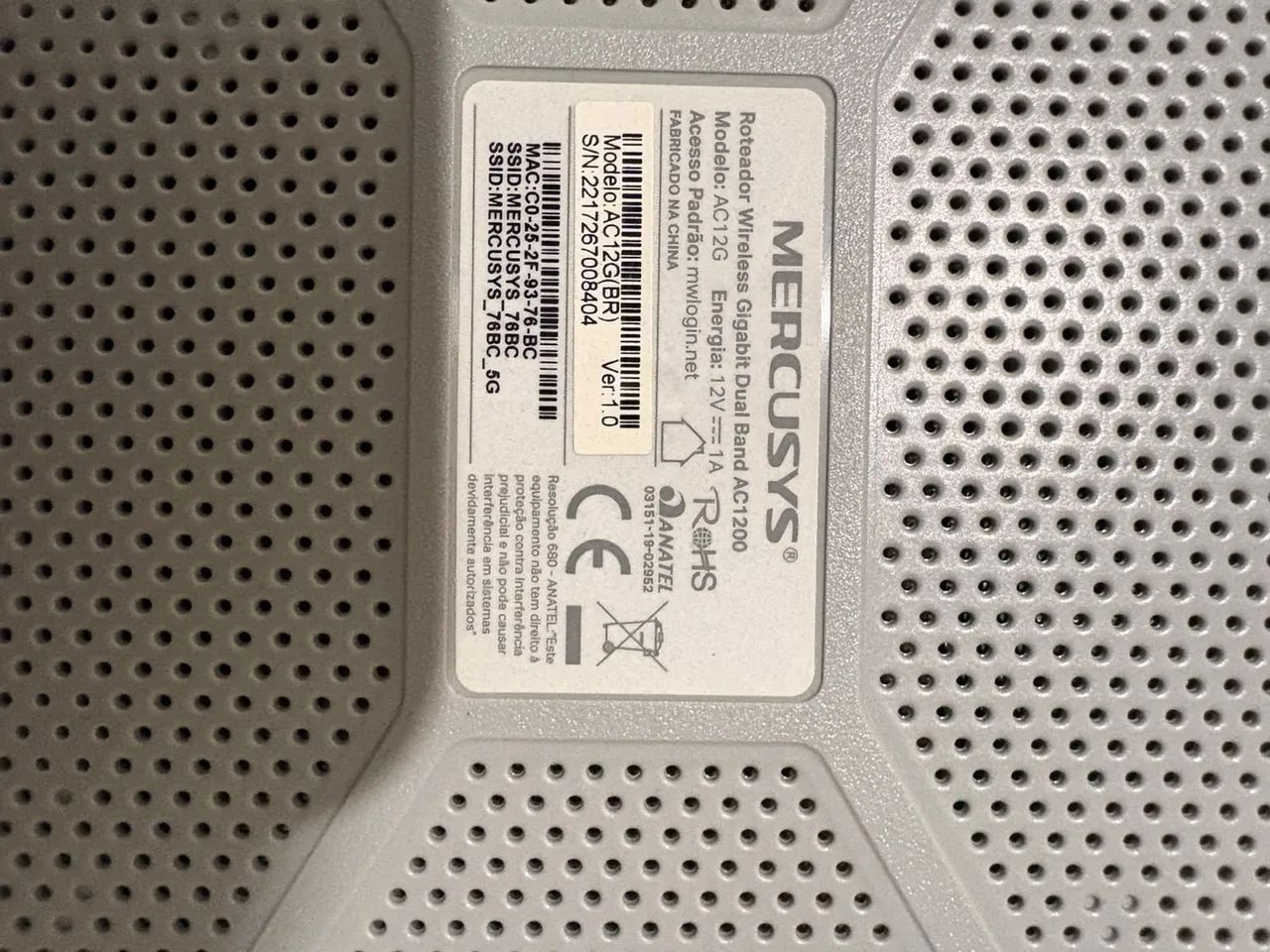 Kit 40 roteador Mercusys ac12g com fonte  - Foto 3