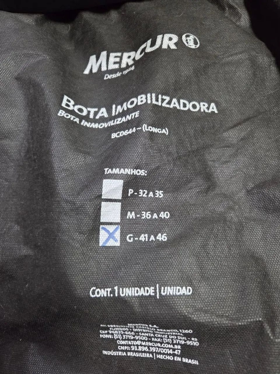 Bota imobilizadora longa Mercur - Foto 4