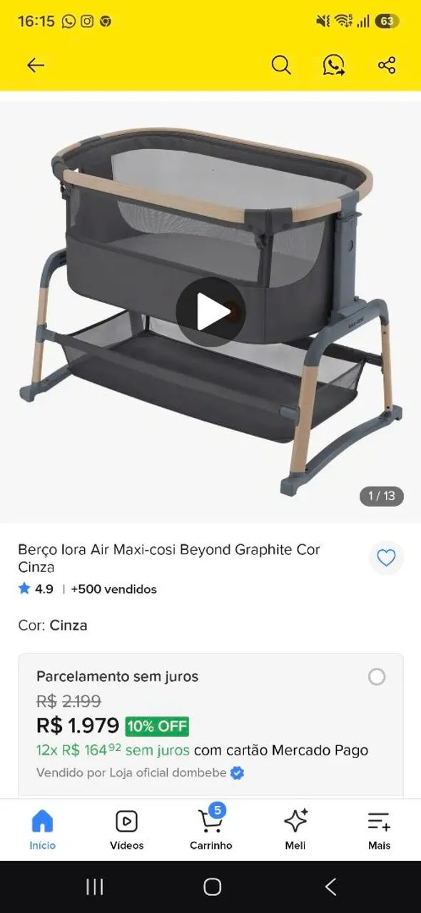 Berço Moisés  - Foto 2