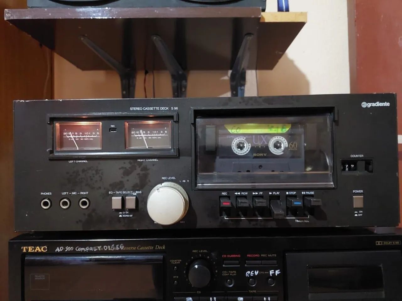 Tape deck Gradiente S 96 ler descrição 