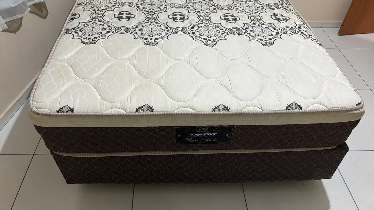 Cama Conjunto Box Queen New York NW - Gazin - Camas e Colchões