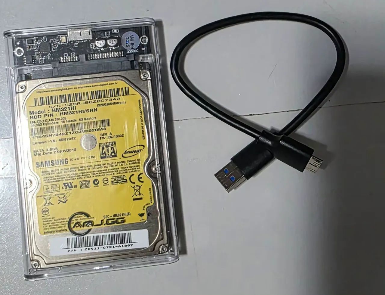 HD 320GB/2.5 - Saudável 