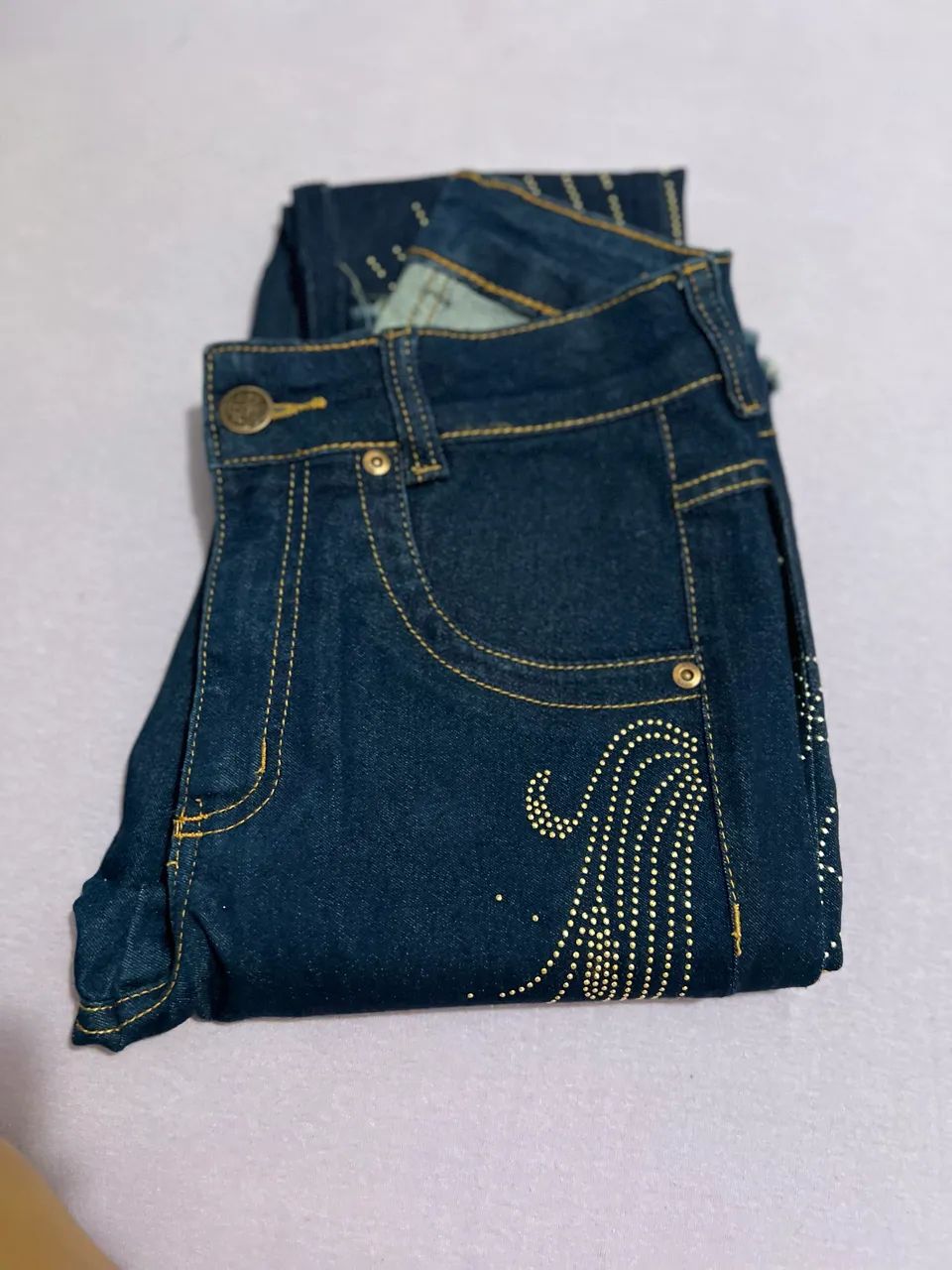 Calça bordada boca de sino - Foto 3