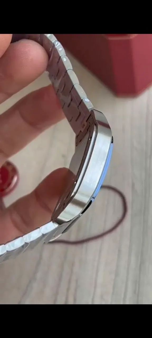 CARTIER SANTOS SKELETON ARO AZUL/ SC - Foto 5