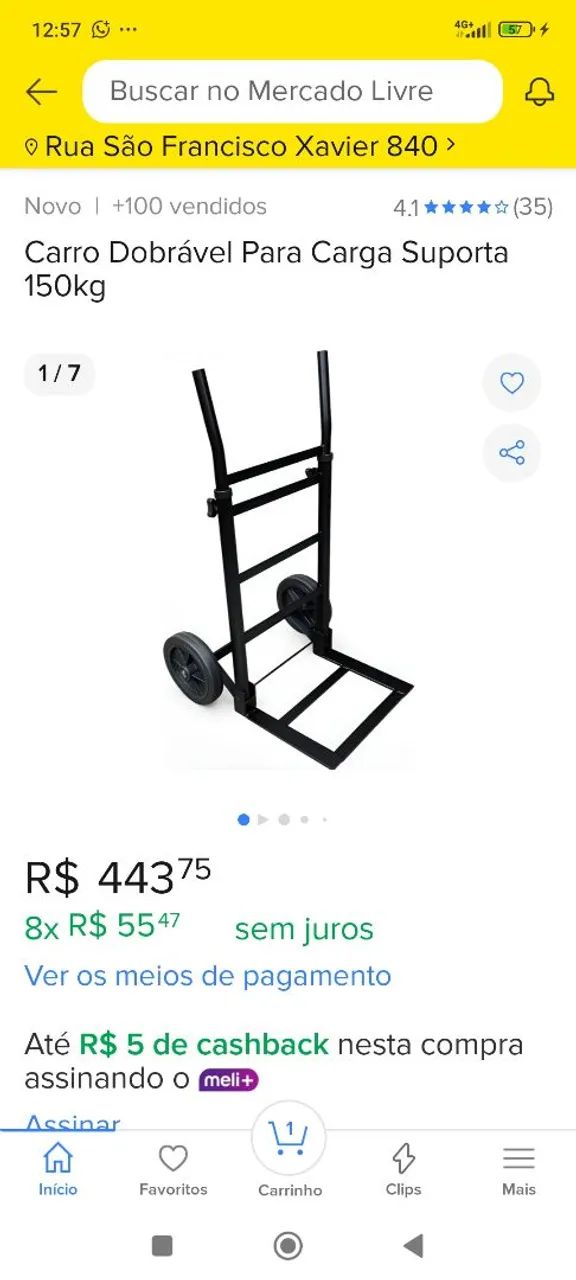 Vendo carrinho de entregas  - Foto 4