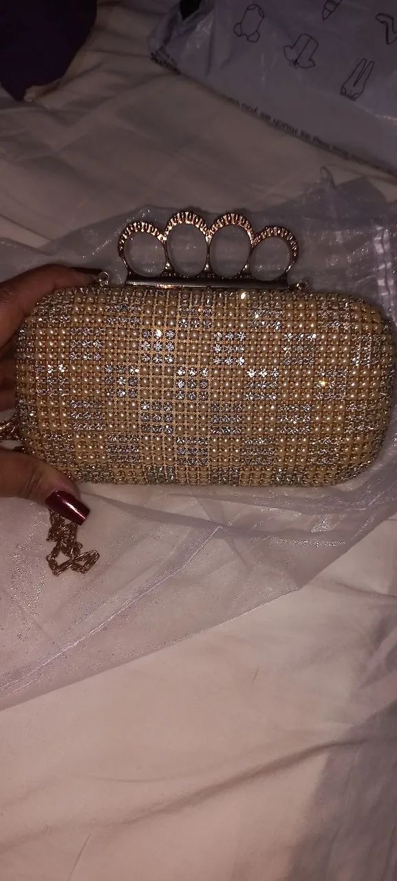 Bolsa Dourada lindaaaa - Foto 3