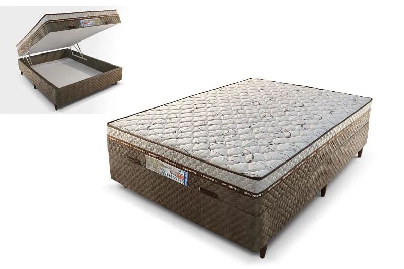 Colchobox Baú Casal Golden D33 - Entrega Rápida 