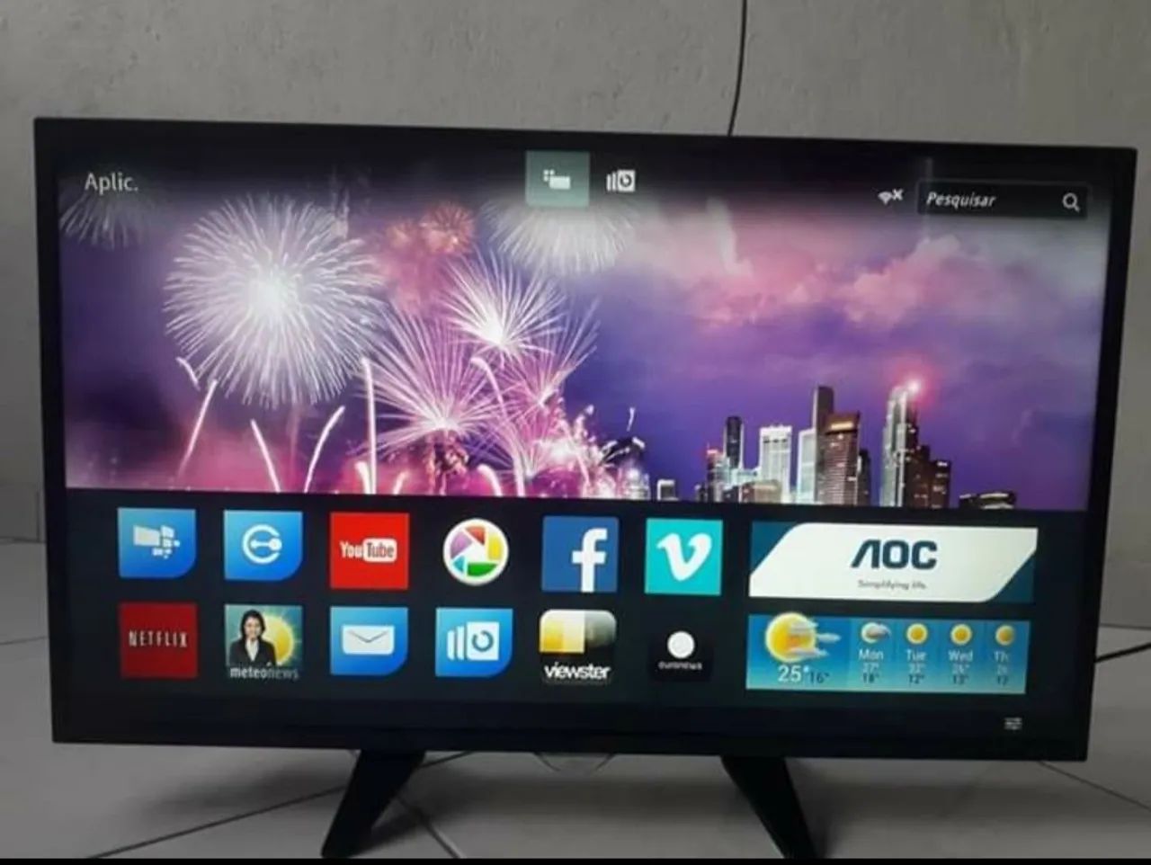 TV LED AOC 32 Pol - TV Normal / NÃO É SMART 