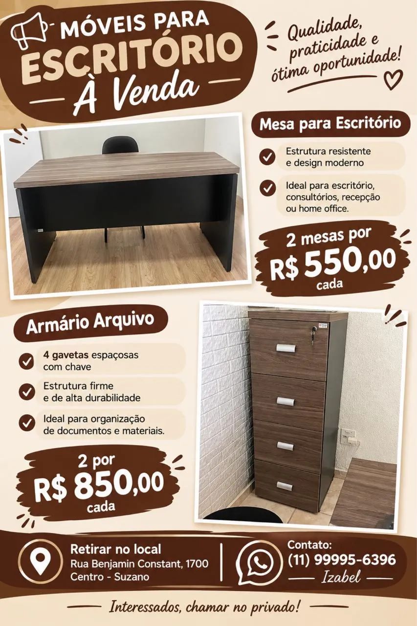 Móveis para escritório 