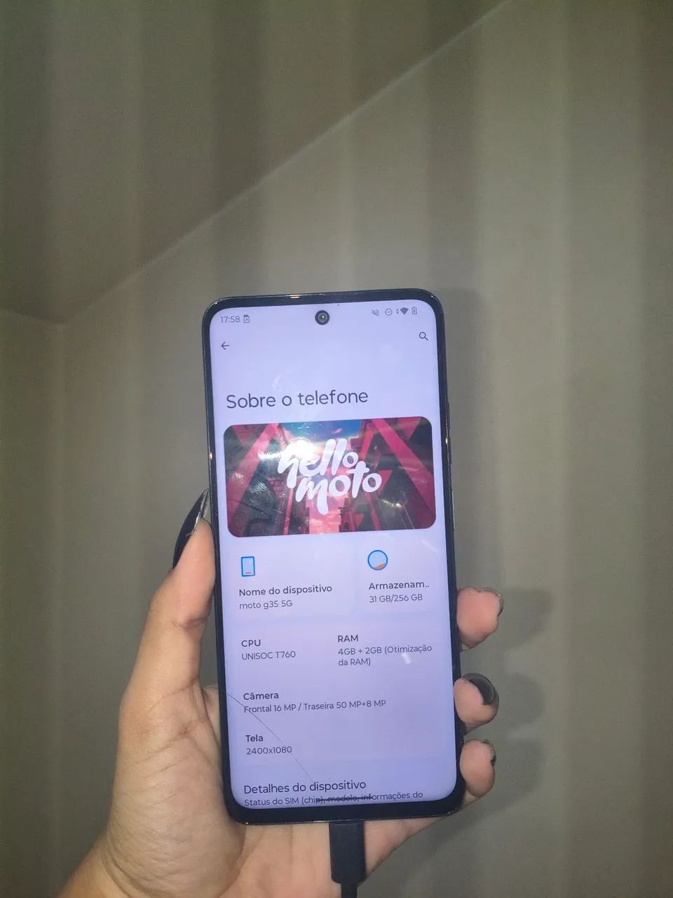 Celular Moto G 35 5g 256 GB  - Foto 3