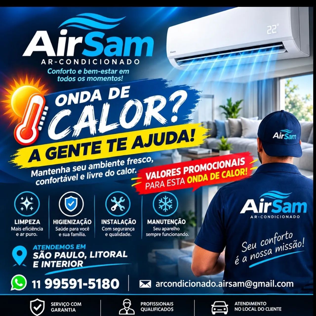 Promoção de instalação Ar-condicionado Split  - Foto 2