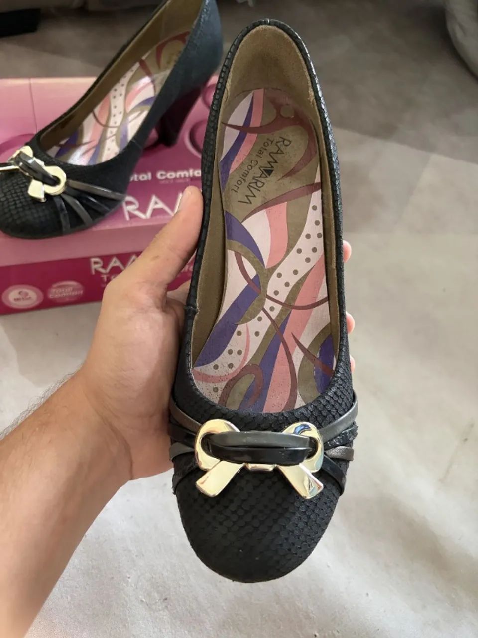 scarpin ramarim feminino preto 36 - Foto 3