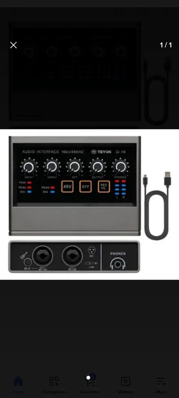 Interface audio 
