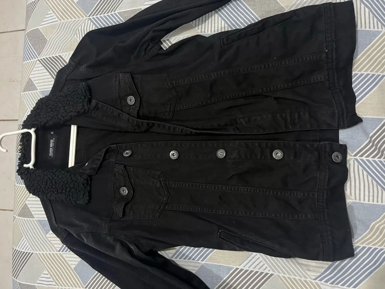Jaqueta Jeans Preta