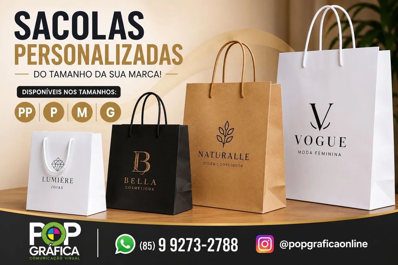 Sacolas personalizadas  - Foto 2