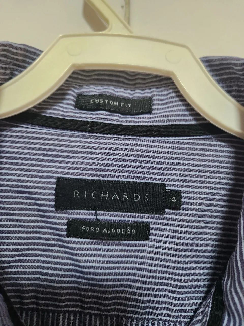 Camisa social Richards azul n 4 - Foto 3