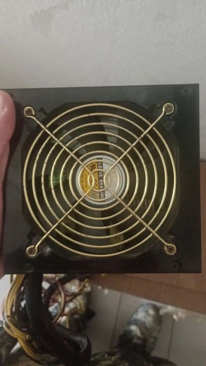 Fonte de 450w real preta (vender rápido) - Foto 2