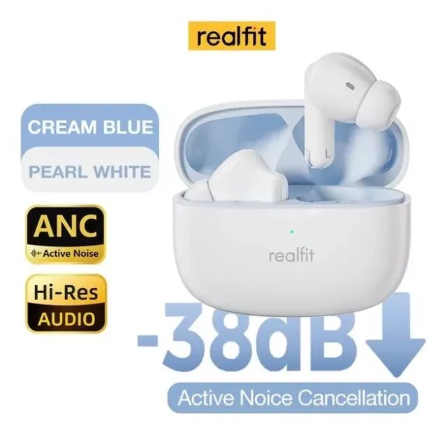Fone de Ouvido Realfit F3 Sem Fio Bluetooth 5.4 Cancelamento de Ruído Gamer - Foto 6