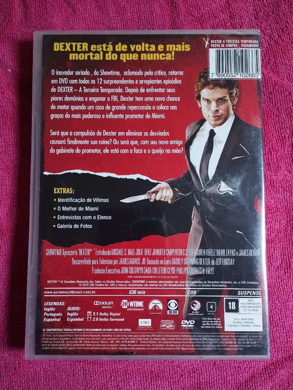 Dexter - Terceira temporada - DVD  - Foto 2