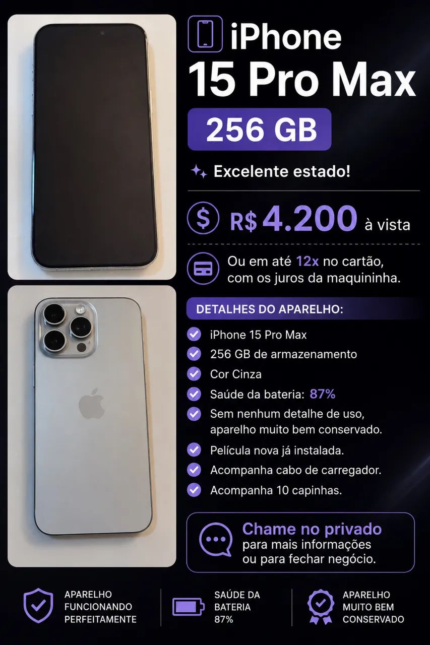 iPhone 15 pro max 
