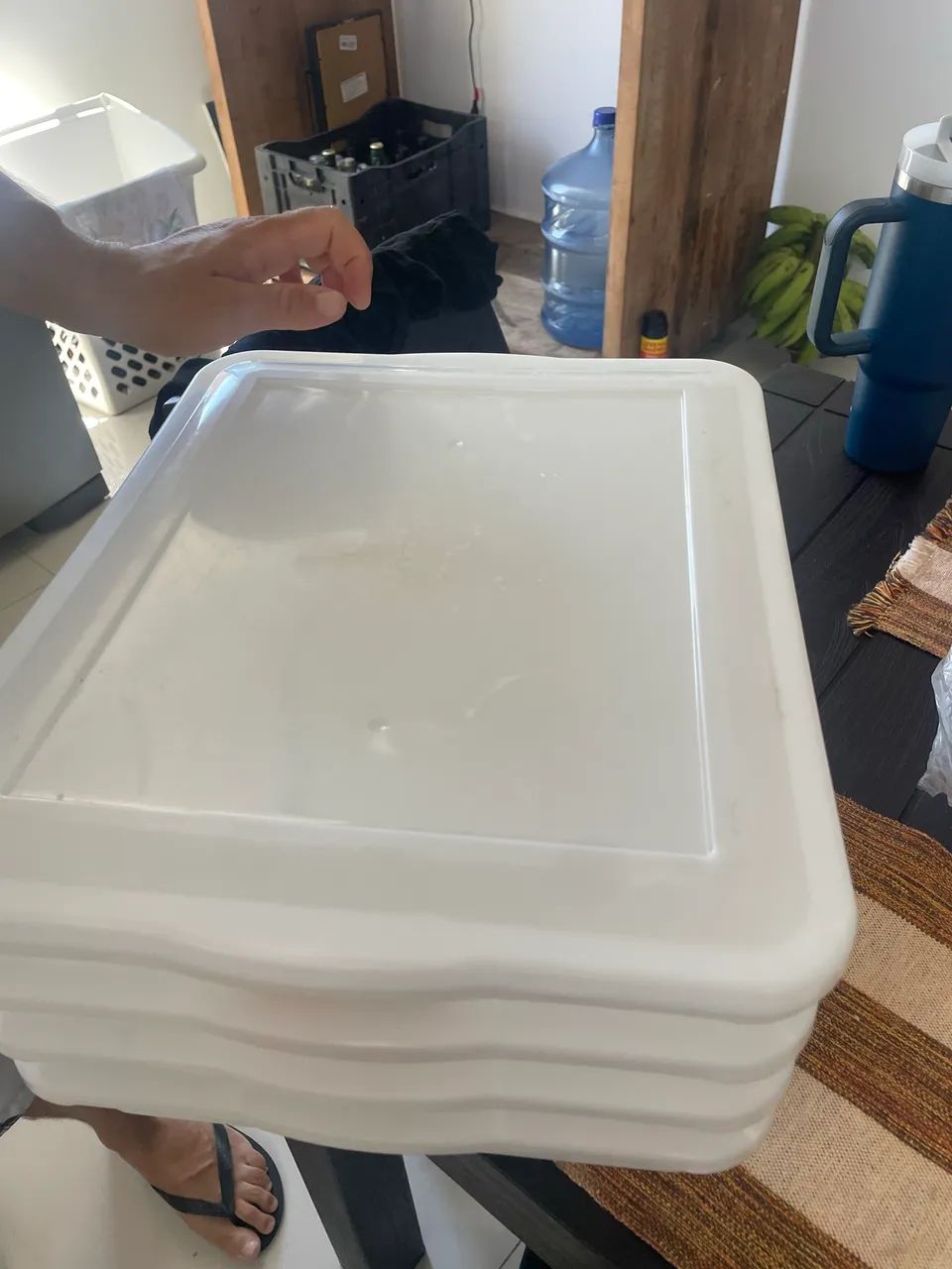 Kit 10 Potes Plásticos Grandes Pleion para Alimentos - 9L e 16,5L - Foto 4