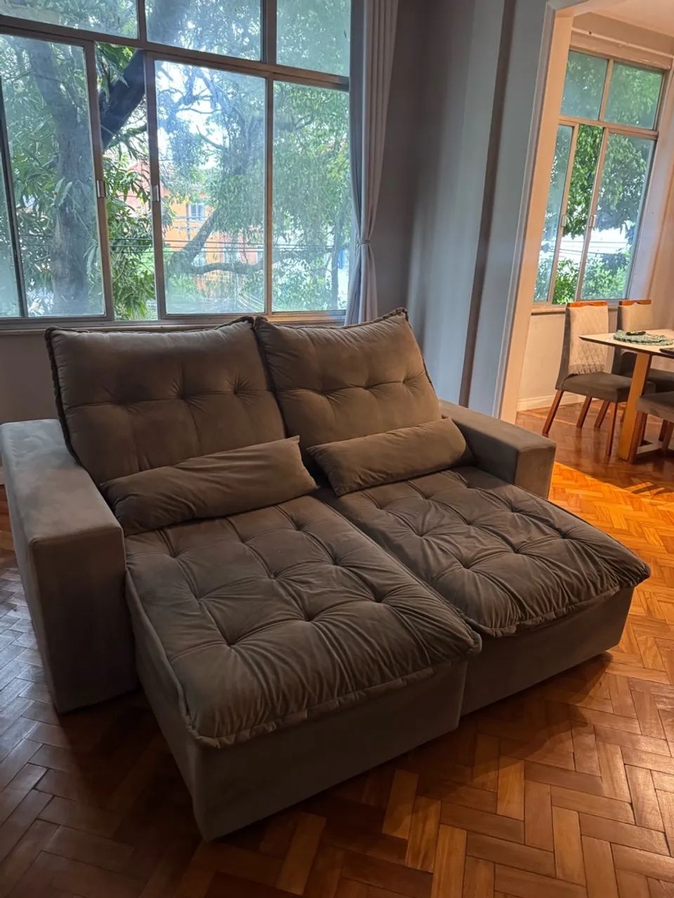 Sofá retrátil 2 lugares