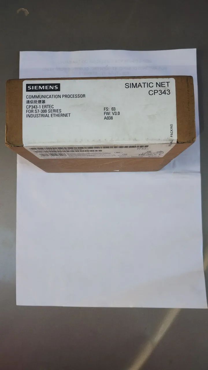 6gk7343 1ex30 0xe0 Simatic S7-300 Cp 343-1 Siemens Lacrado - Foto 3