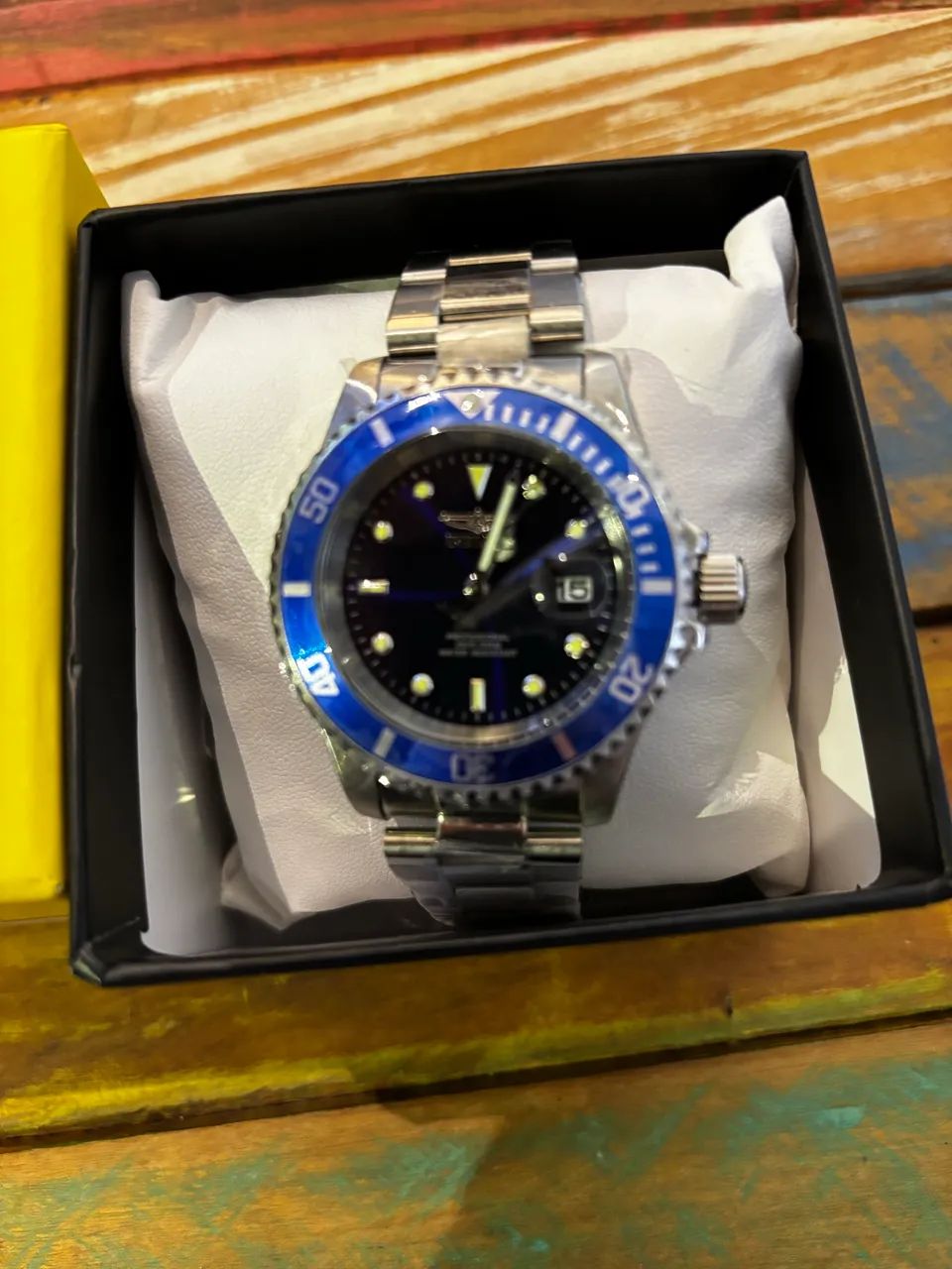 Relógio invicta catraca azul - Foto 4