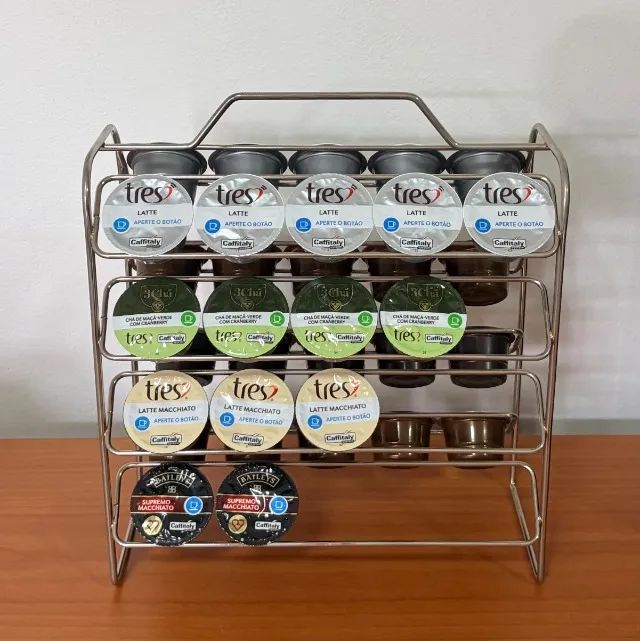 Máquina de Café Três Corações - LOV - 110V - Preta - Com Suporte e 34 Cápsulas - Foto 4