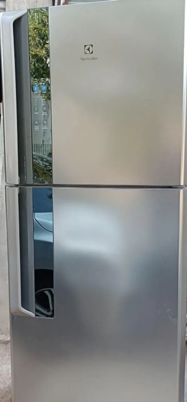 geladeira electrolux inox frost fre painel digital gelando perfeitamente vendo entrego  - Foto 6