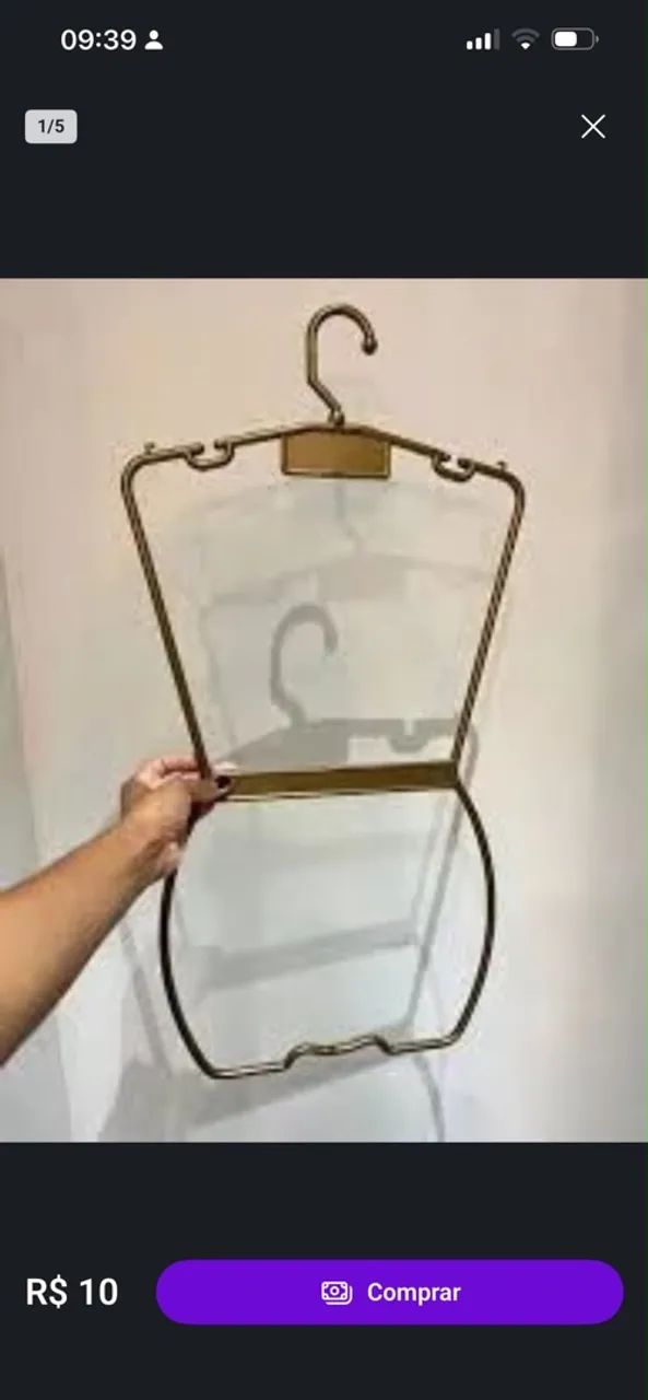 Vendo cabides corpinho cor preto R$10,00