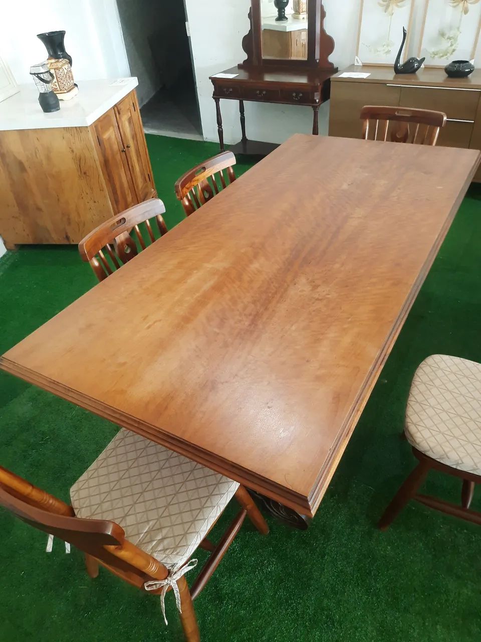 Mesa de Madeira 6 cadeiras  - Foto 4
