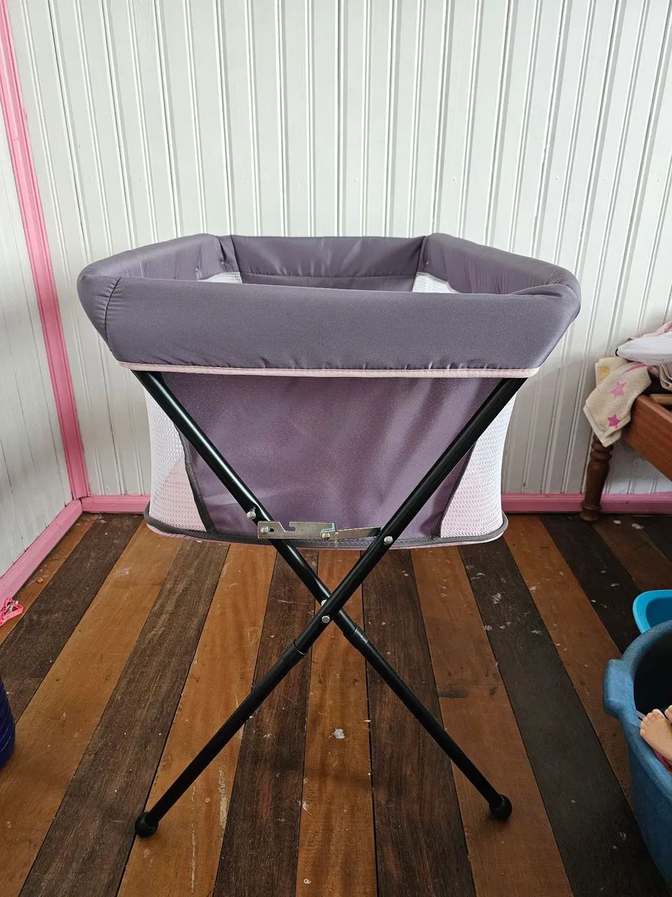 Berço co-leito até 9 kg + ninho redutor de berço Rosa - Foto 3