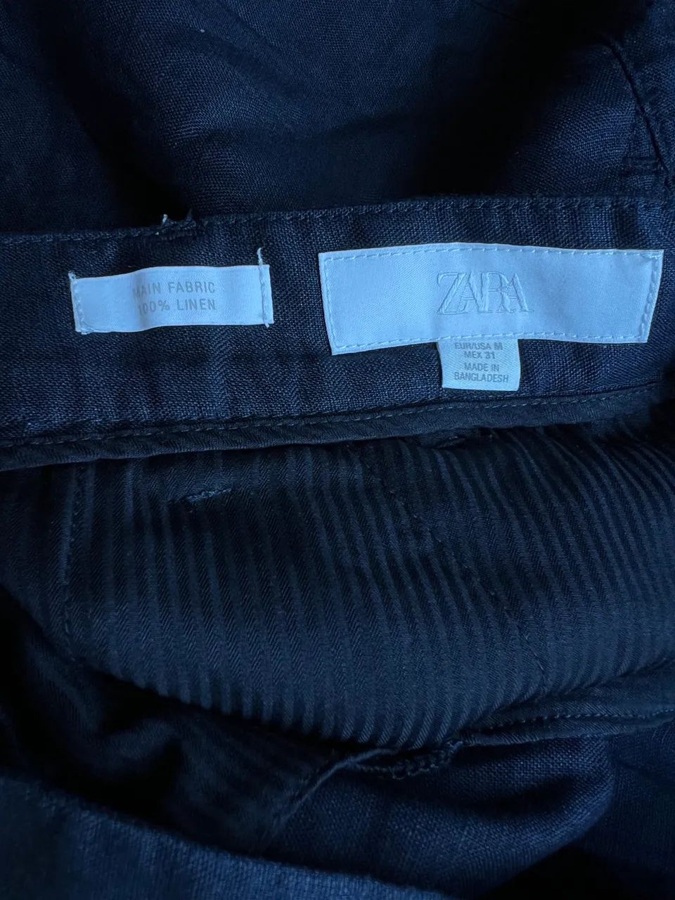 Shorts NOVO 100% linho da ZARA - Foto 3