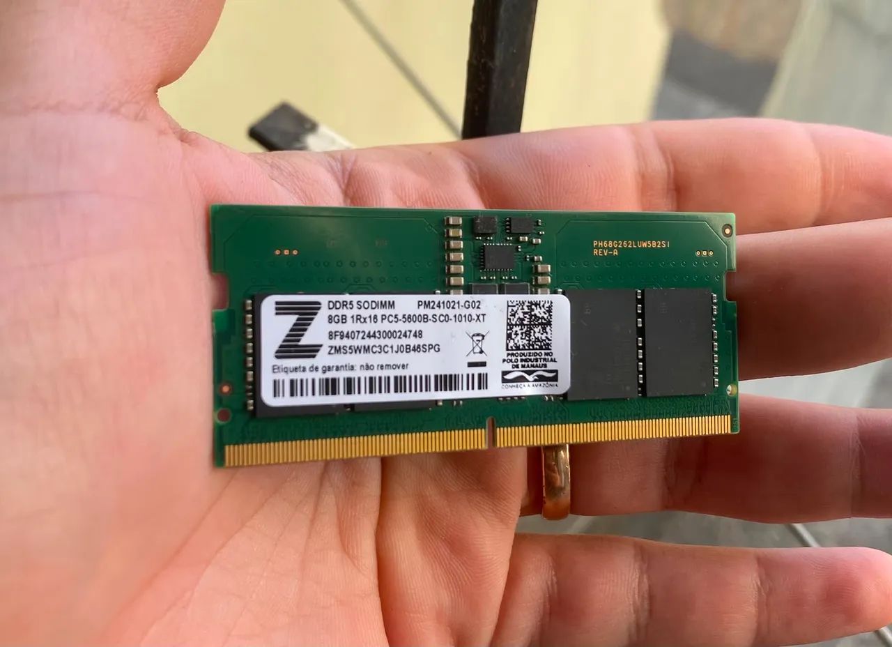 Memória DDR5 8gb 5600mhz Notebook 