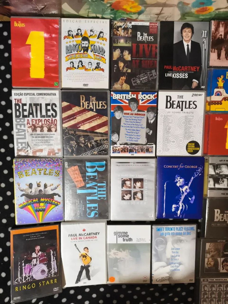 Beatles Lote com 42 cds e 20 dvds raros e comuns rock - Foto 2